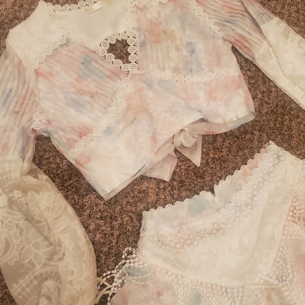 Two Piece Set, Festival Outfit, Lace Set